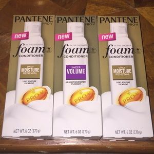 Bundle of 3 New Pantene Pro-V foam conditioner